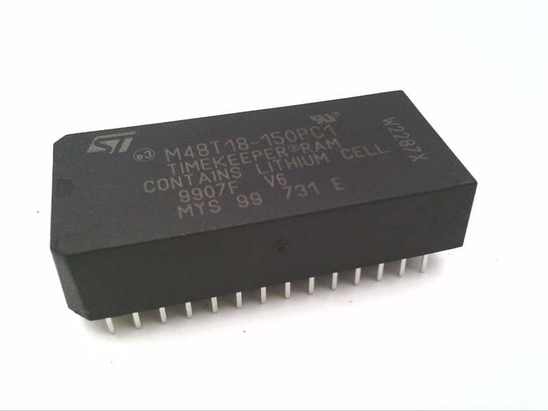 ST M48T18-150PCI TIMEKEEPER SRAM – DIP-28, 64Kb (8K X 8), New Old Stock