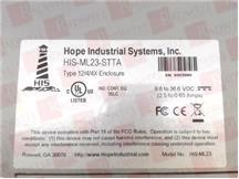 HOPE INDUSTRIAL SYSTEMS INC HIS-ML23-STTA 3