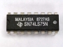 TEXAS INSTRUMENTS SEMI SN74LS75N