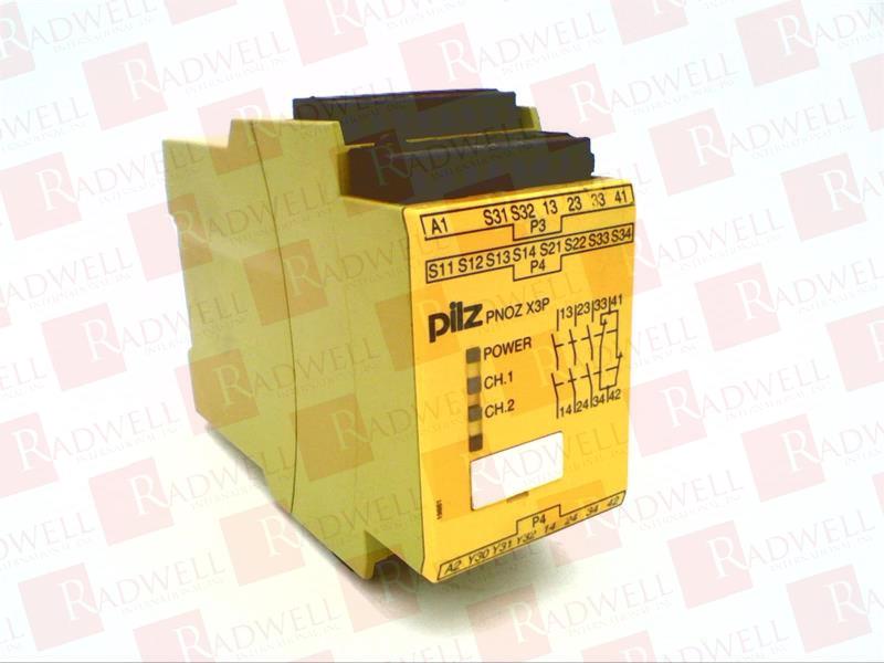 PILZ PNOZ-X3P-24-240VACDC-3N/O-1N/C-1SO