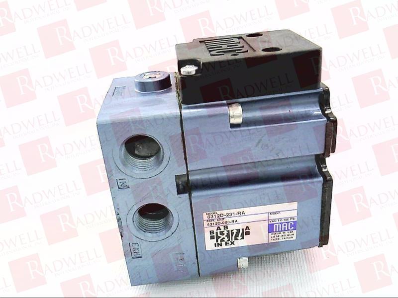 MAC VALVES INC 6312D-231-RA