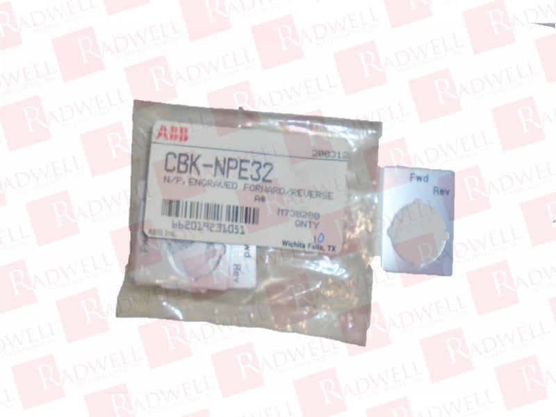 ASEA BROWN BOVERI CBK-NPE32