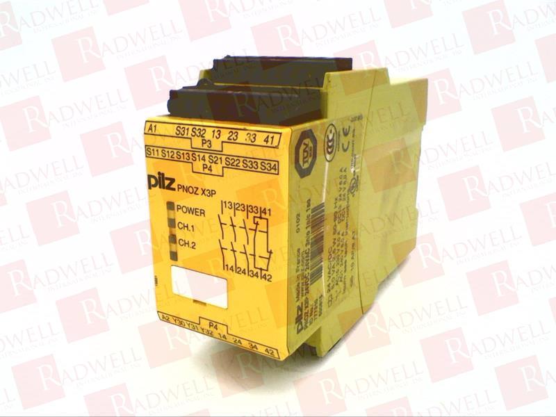 PILZ PNOZ-X3P-24-240VACDC-3N/O-1N/C-1SO