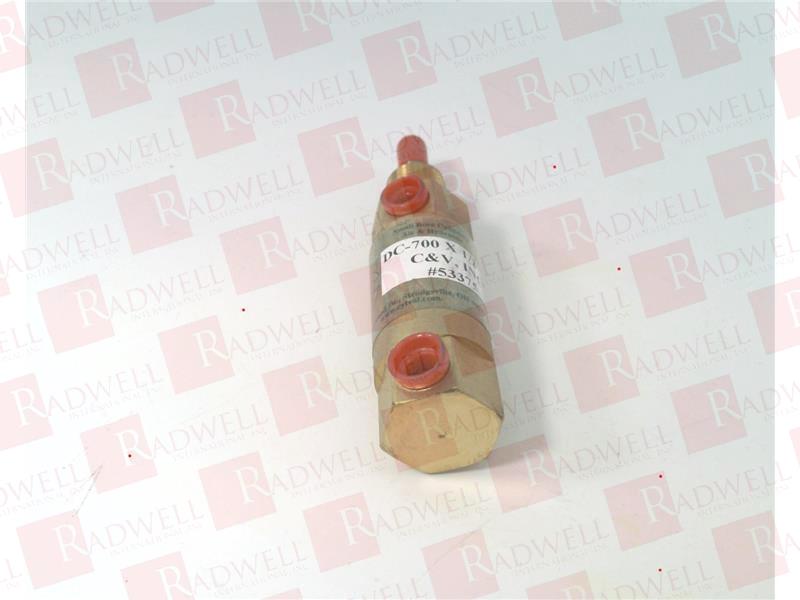 CYLINDERS & VALVES INC DC-700X1/2