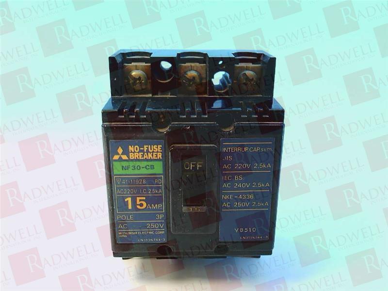 MITSUBISHI NF30-CB-3P-15A