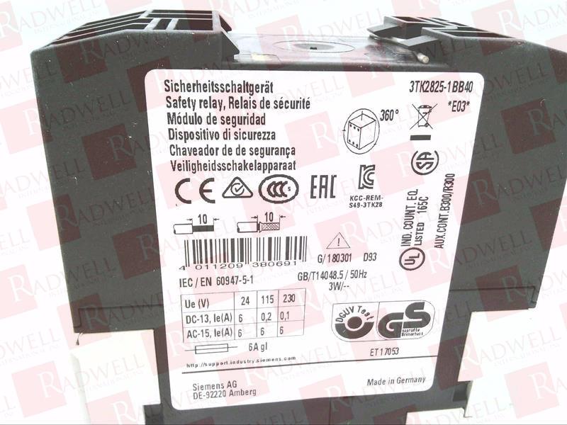 SIEMENS 3TK2825-1BB40