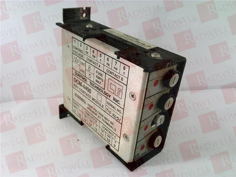 CONTROL TECHNOLOGY CORPORATION DCM-4400