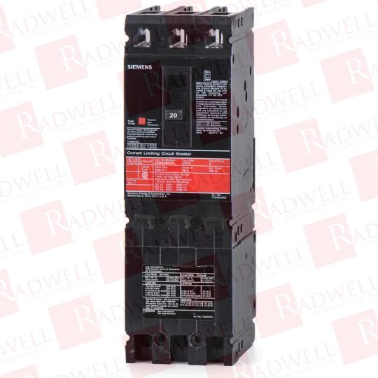 SIEMENS CIRCUIT BREAKER, CED6, 15 AMP, 3 POLE, 3 PHASE, 600 VAC