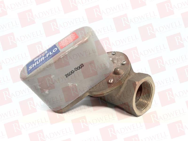 HAYS FLUID CONTROL 2600-0003