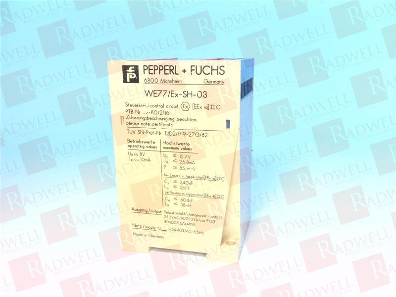 PEPPERL & FUCHS WE77/EX-SH-03