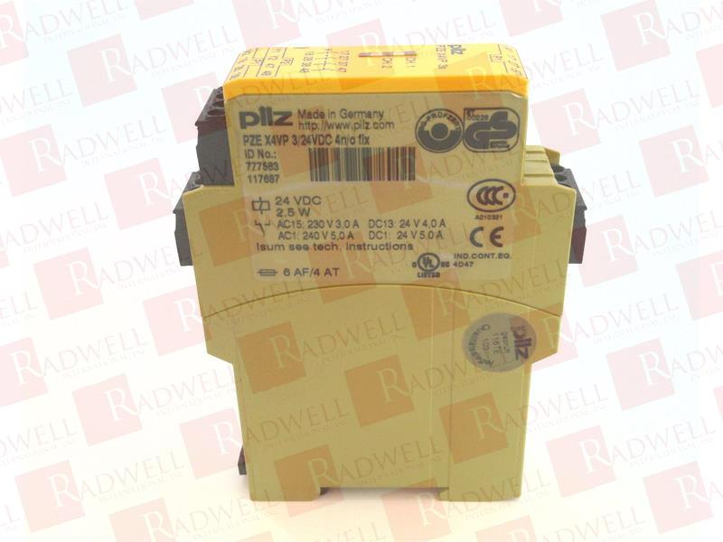 PILZ PZE X4VP 3/24VDC 4N/O FIX