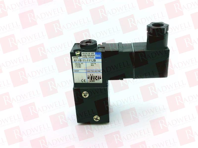 MAC VALVES INC 611B-11-111JB