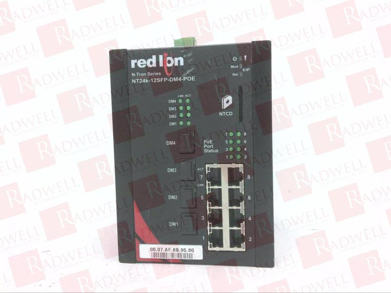 RED LION CONTROLS NT24K-12SFP-DM4-POE