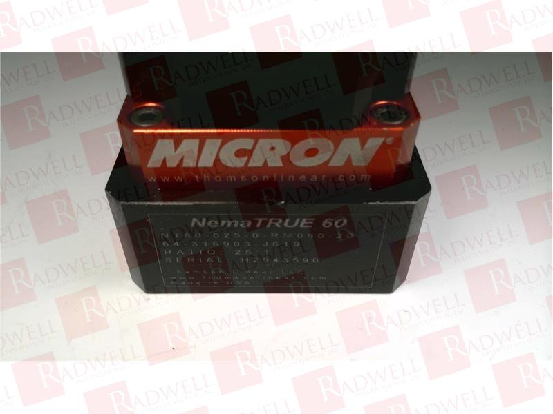 ALTRA INDUSTRIAL MOTION NT60-025-0-RM060-20