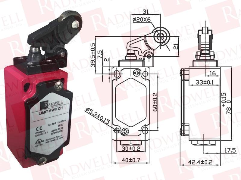 RADWELL VERIFIED SUBSTITUTE 3SE3120-3F-SUB