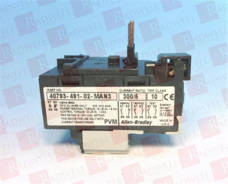 ALLEN BRADLEY 40793-491-02-MAN3