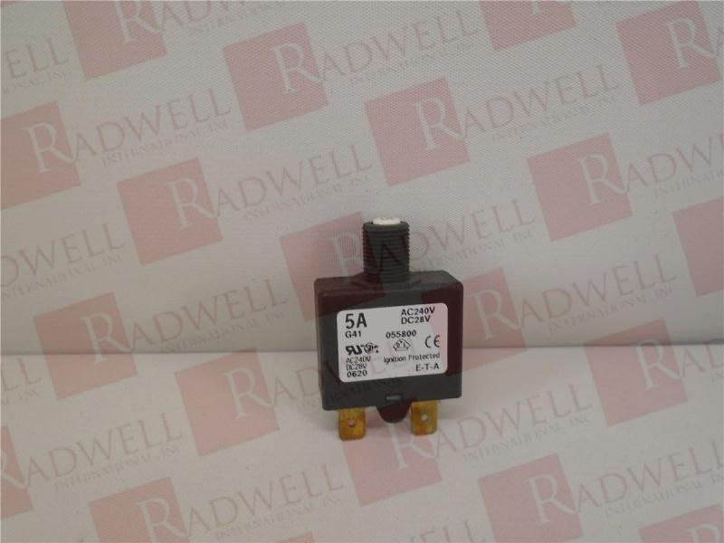 E-T-A CIRCUIT BREAKERS 1658-G41-002-P10-055800-5A