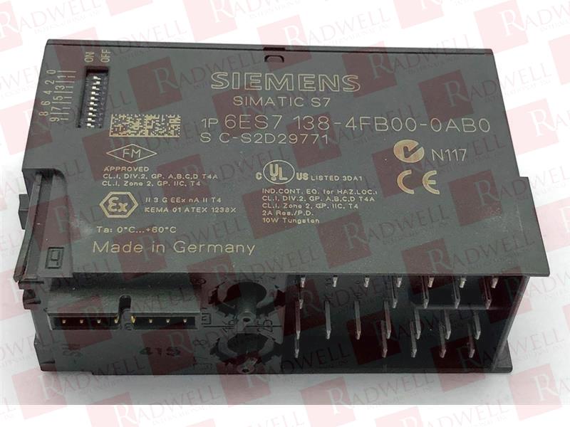 SIEMENS 6ES7138-4FB00-0AB0